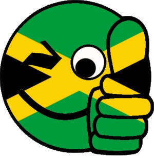 Smiley - OK Jamaïque Amériques Drapeaux 
