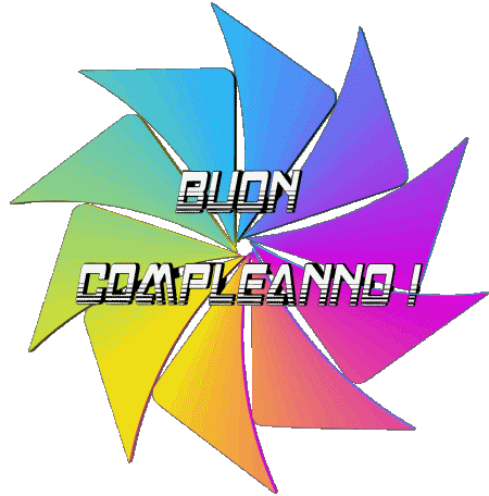 016 Transparent Background Astratto - Geometrico Buon Compleanno Italian Messages 