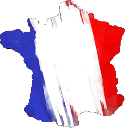 Carta Geografica Nazionale Francia Bandiere 