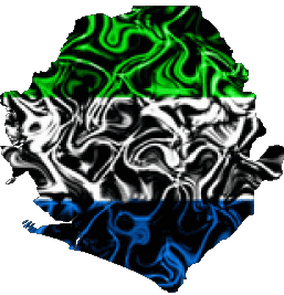 Carta Geografica Sierra Leone Africa Bandiere 