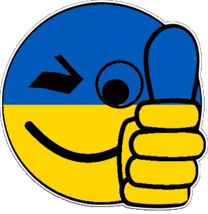 Smiley - OK Ukraine Europe Flags 