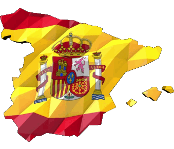 Map Spain Europe Flags 