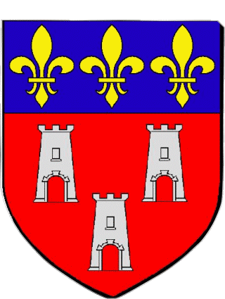 Blasone-Blasone MONTEREAU FAULT YONNE 77 Dipartimenti - Città Francia Bandiere 