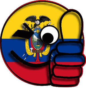 Smiley - OK Colombie Amériques Drapeaux 