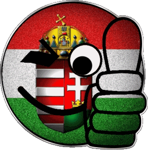 Smiley - OK Hungary Europe Flags 