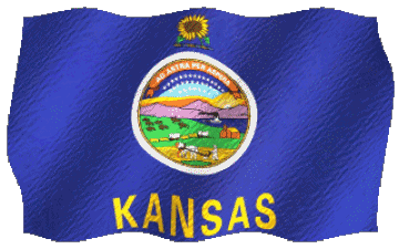 Ondulation Kansas U.S.A - Etats Amériques Drapeaux 