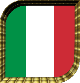 Square National Italy Europe Flags 