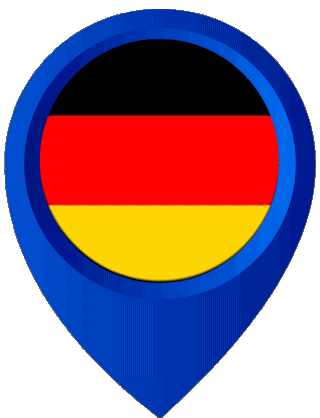 Location Pin Germany Europe Flags 