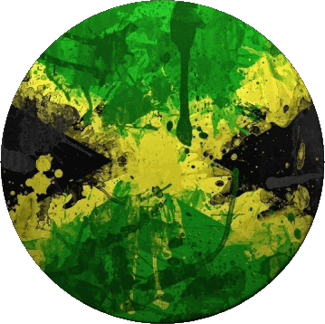 Rond Jamaïque Amériques Drapeaux 