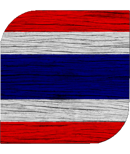 Carré Thaïlande Asie Drapeaux 