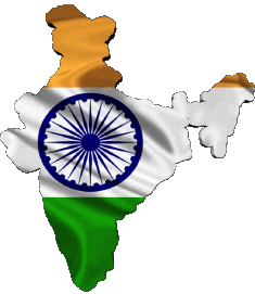 Map India Asia Flags 