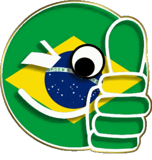 Smiley - OK Brasilien Amerika Fahnen 