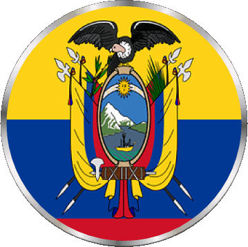 Rond Colombia America Flags 