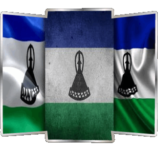 Forma 02 Lesotho Africa Bandiere 
