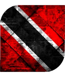 Quadrato Trinité et Tobago America Bandiere 