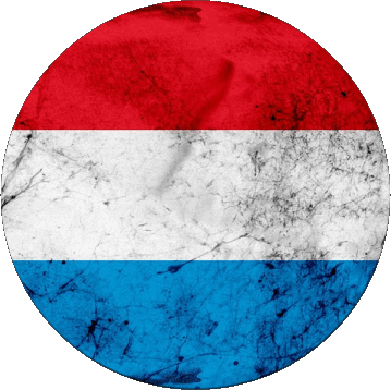 Tondo Lussemburgo Europa Bandiere 