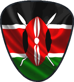 Forma 01 Kenia África Banderas 