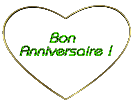 001 Coeur Bon Anniversaire Français Messages 