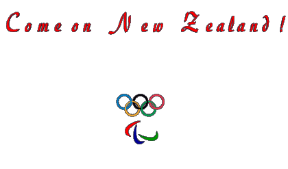Olympic Games Come on New Zealand Inglés Mensajes 