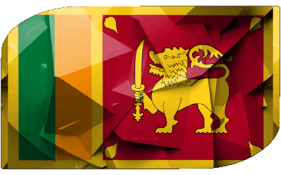 Rectangle Sri Lanka Asia Flags 