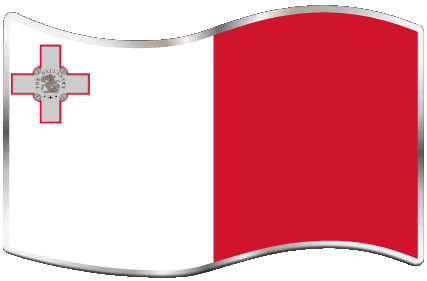 Rectángulo Malta Europa Banderas 