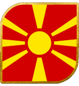 Square Macedonia Europe Flags 