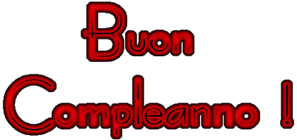 001 Fluo - Neon Buon Compleanno Italiano Messagi 