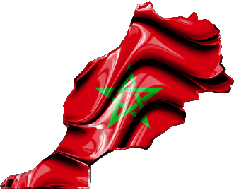 Map Morocco Africa Flags 