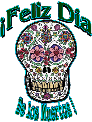 01 Feliz Dia de los Muertos Espagnol Messages 