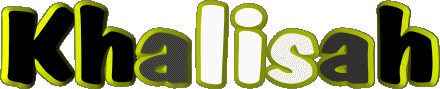 Khalisah K WEIBLICH - Maghreb Muslim Vorname 