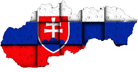 Carte Slovaquie Europe Drapeaux 