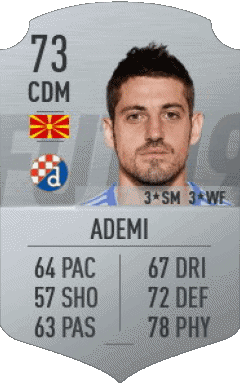 Arijan Ademi Macedonia F I F A - Giocatori carte Videogiochi Multimedia 
