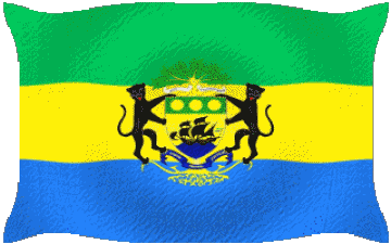 Sventola Gabon Africa Bandiere 