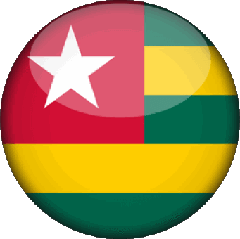 Rond Togo África Banderas 