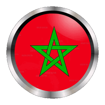 Rond - Anneaux Maroc Afrique Drapeaux 