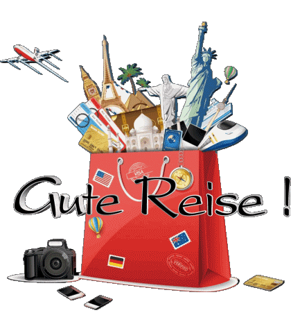 01 Fond Transparent Gute Reise Allemand Messages 