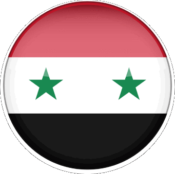 Runde Syrien Asien Fahnen 