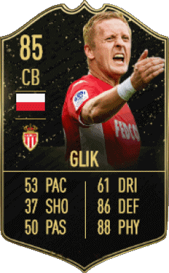 Kamil Glik Polonia F I F A - Jugadores  cartas Vídeo Juegos Multimedia 