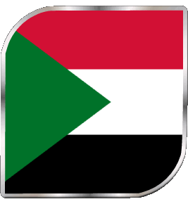 Quadrato Sudan Africa Bandiere 