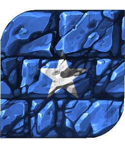 Square Somalia Africa Flags 