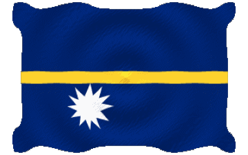Ondulation Nauru Océanie Drapeaux 