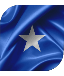 Square Somalia Africa Flags 
