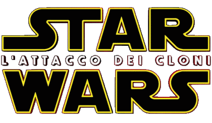 L'Attacco dei Cloni  Logo Episodio 02 Star Wars Películas Internacional Multimedia 