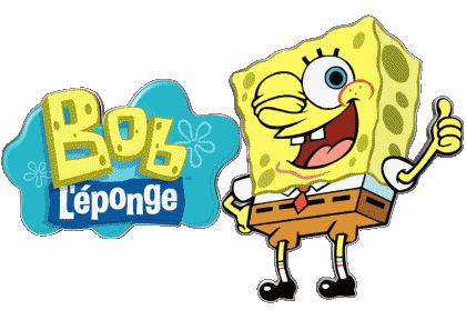 Logo Français Bob L'Eponge Dessins Animés TV Cinéma Multi Média 