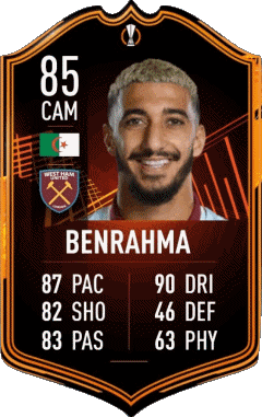 Saïd Benrahma Argelia F I F A - Jugadores  cartas Vídeo Juegos Multimedia 