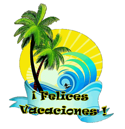 25 Fondo transparente Felices Vacaciones Español Mensajes 