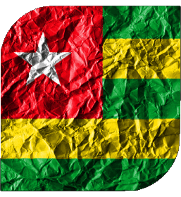 Carré Togo Afrique Drapeaux 