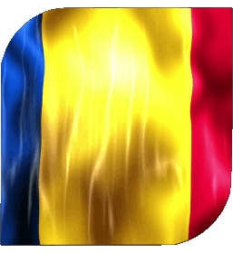 Carré Tchad Afrique Drapeaux 