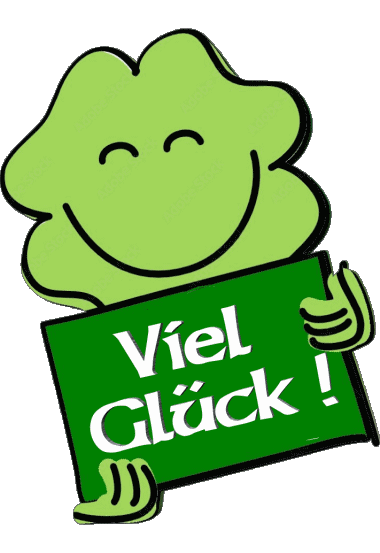 03 Fond Transparent Viel Glück Allemand Messages 