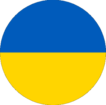 Tondo Ucraina Europa Bandiere 